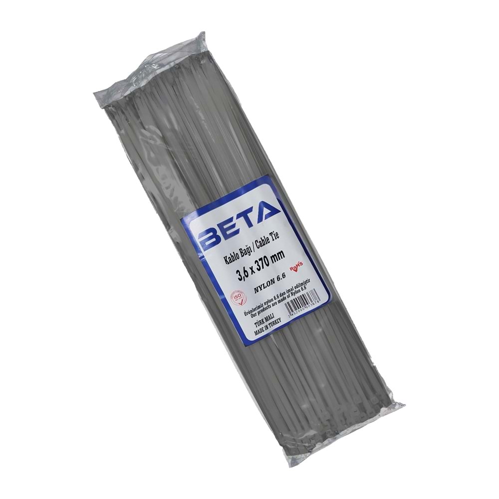 Plastik Kelepçe (CIRT) Gri Renk 1 pakette 100 adet Kısa