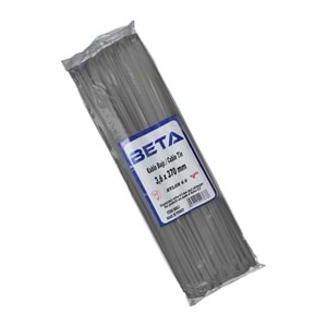 Plastik Kelepçe (CIRT) Gri Renk 1 pakette 100 adet Kısa